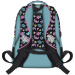 Zaino scolastico a 4 scomparti con stampa Disney Stitch e pompon blu BPL58 40x29x19 cm
