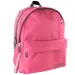 Zaino scolastico rosso chiaro arrotondato a quattro scomparti, 32x17x42 cm