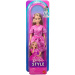 Barbie: Fashionista Amiche bambola alla moda con abito rosa a fantasia foulard - Mattel