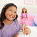 Barbie: Fashionista Amiche bambola alla moda con abito rosa a fantasia foulard - Mattel
