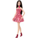 Barbie: Fashionista Amiche bambola fashion alla moda con capelli castani in abito leopardato – Mattel