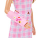 Barbie: Fashionista Amiche stilosa bambola fashion con gesso in abito rosa a quadri – Mattel