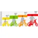 Mountain Bike R1 rosso-blu per bambini, misura 16 - bici Dino Bikes
